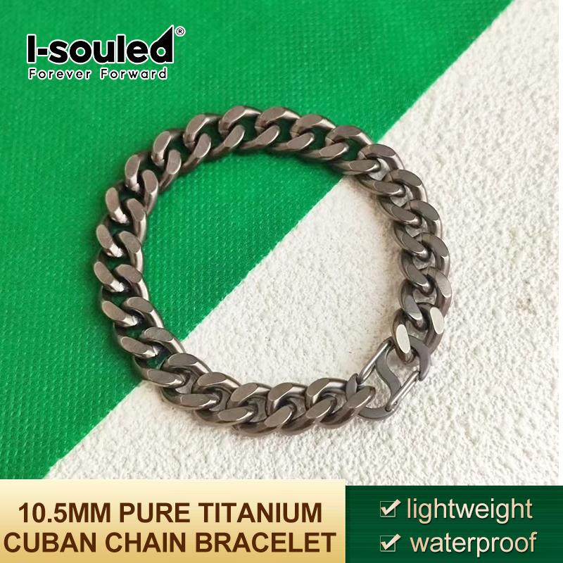 Body Jewelry Titanium - Titanium Bracelet for Men, Stonewashed Titanium