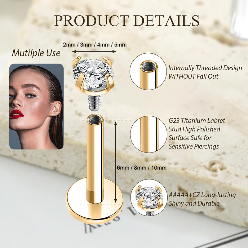 16G Titanium Internally Thread - Body Jewelry Titanium recensione e prezzo