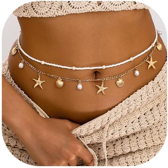 Starfish Waist Chain Women Adj - Body Jewelry Bulk recensione e prezzo