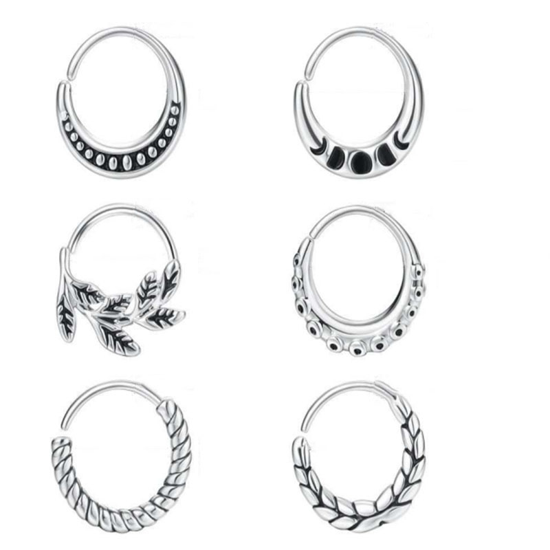 6 pieces of women's nose ring  - Body Jewelry Metal Types recensione e prezzo