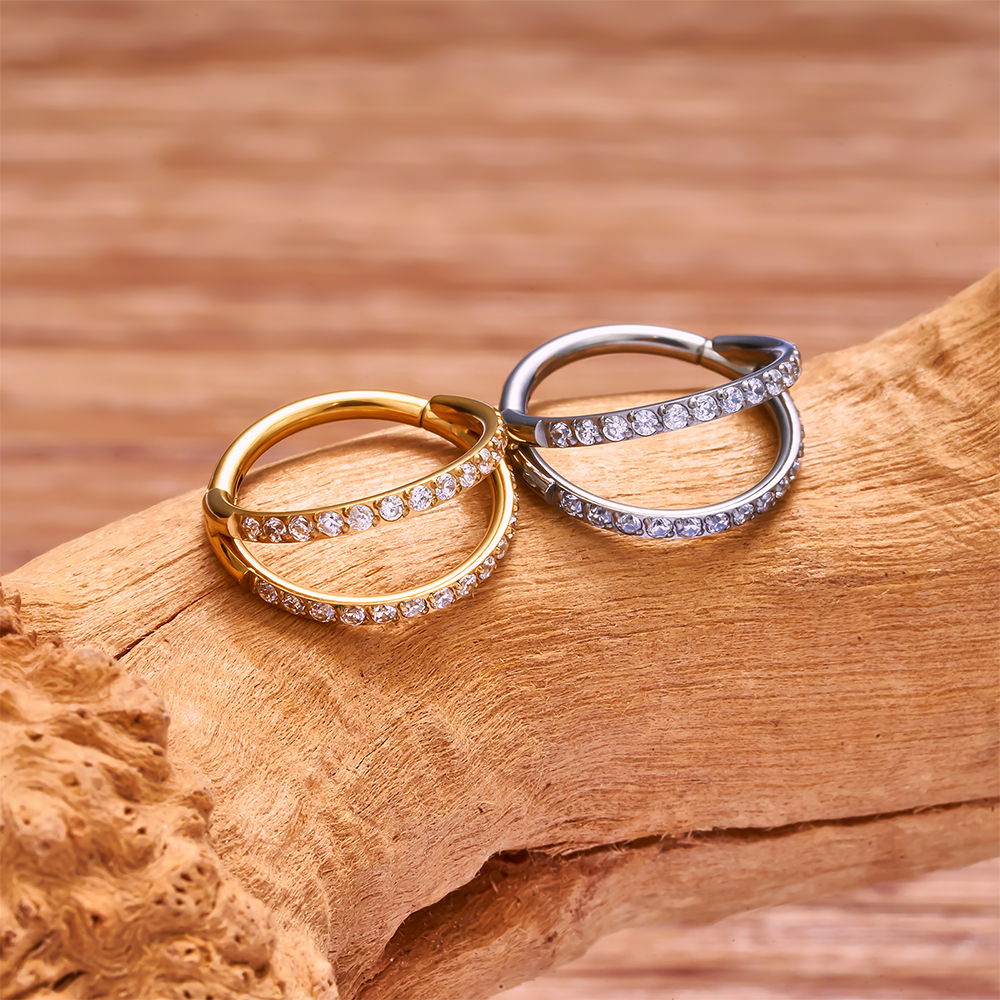 G23 Titanium 16G Hinged Segmen - Septum Clicker Ring recensione e prezzo