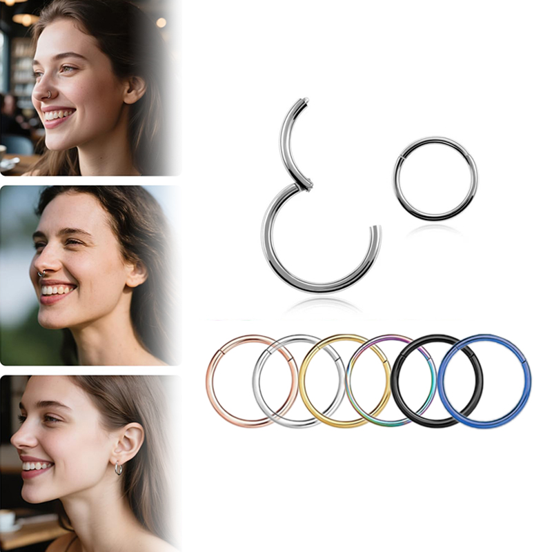 16G 316L Surgical Steel Hinged - Body Jewelry Nose Studs recensione e prezzo