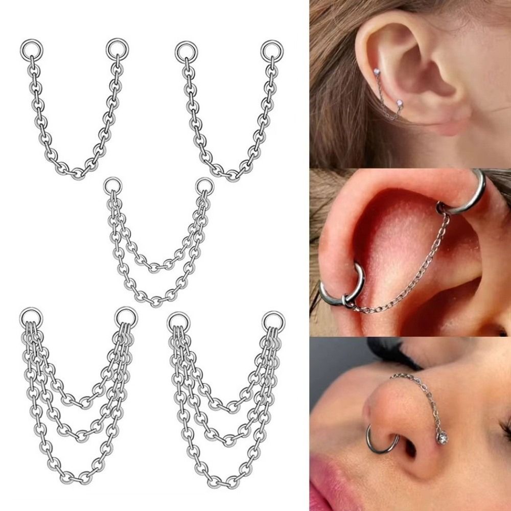 Titanium Nose Chain Three Laye - Body Jewelry Titanium recensione e prezzo