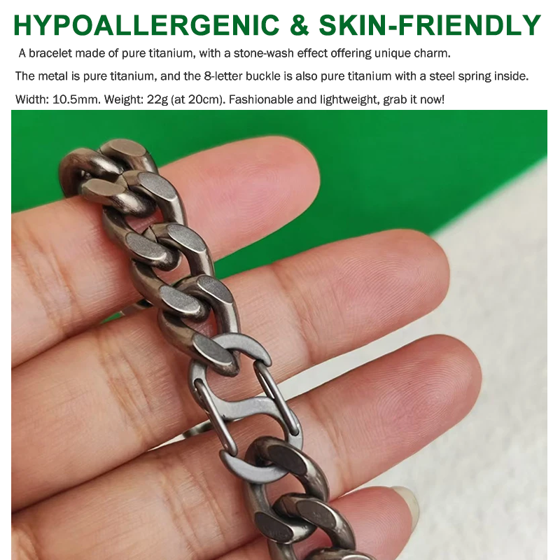 Titanium Bracelet for Men, Sto - Body Jewelry Titanium recensione e prezzo