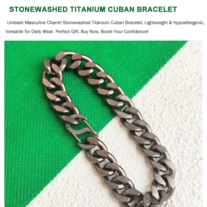 Titanium Bracelet for Men, Sto - Body Jewelry Titanium recensione e prezzo