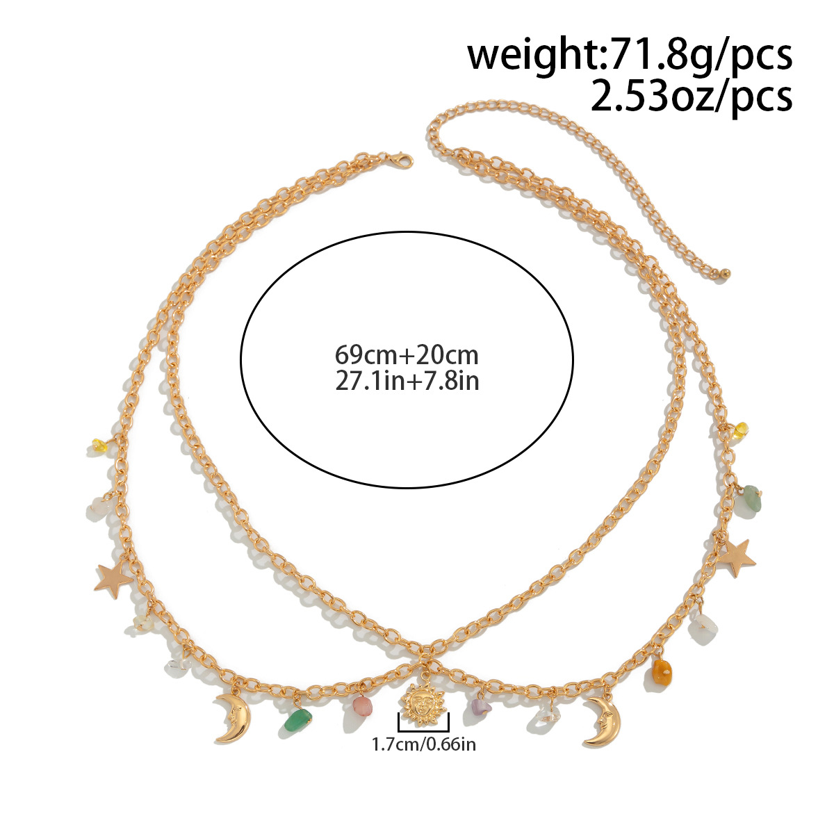 Boho Star Moon Sun Pendant Wai - Body Jewelry Bulk recensione e prezzo