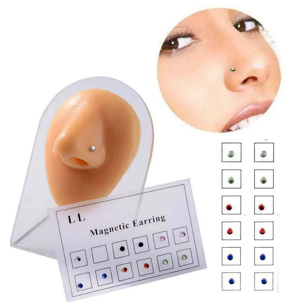 12PCS/Card Fake Cheater Non Pi - Body Jewelry Nose Studs recensione e prezzo