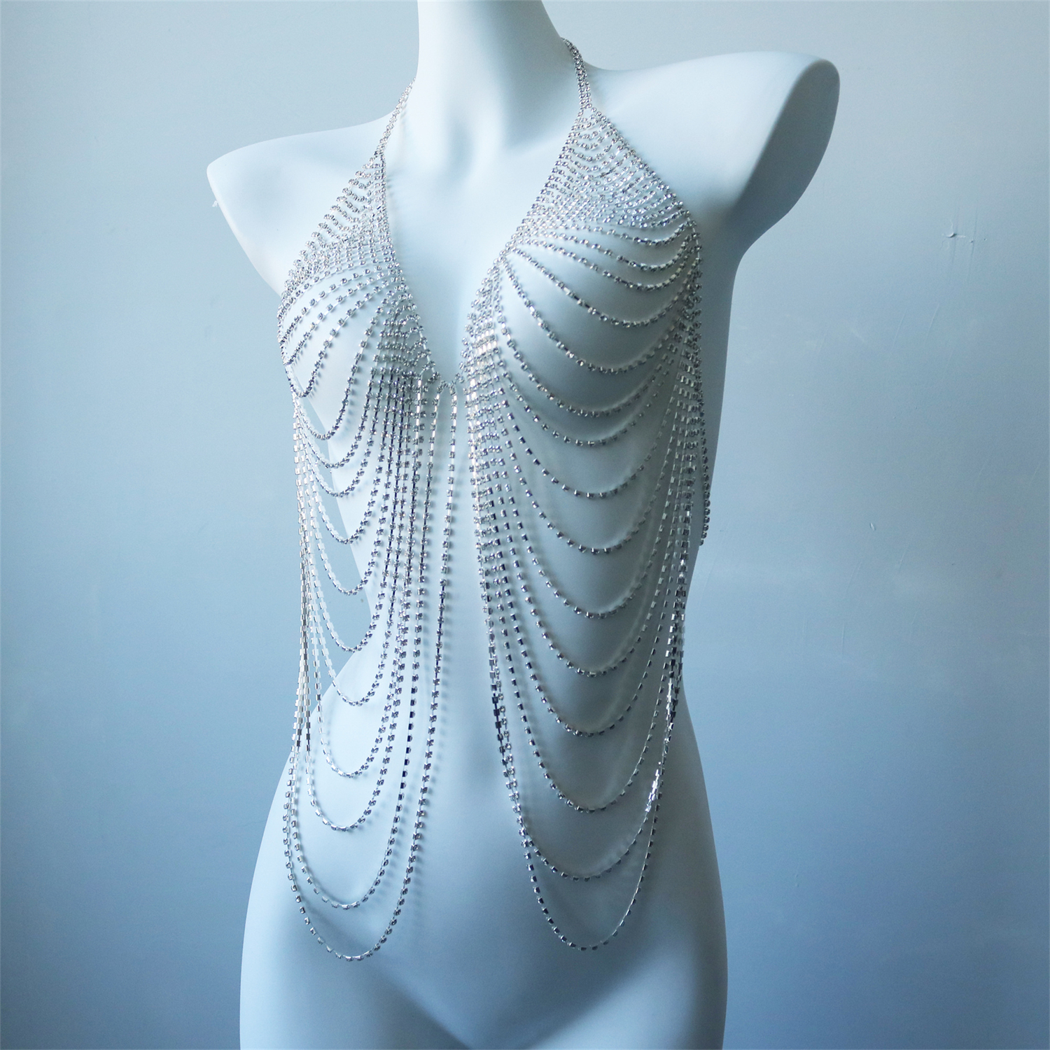 Women's Multi-Layer Chest Chai - Body Jewelry Bulk recensione e prezzo