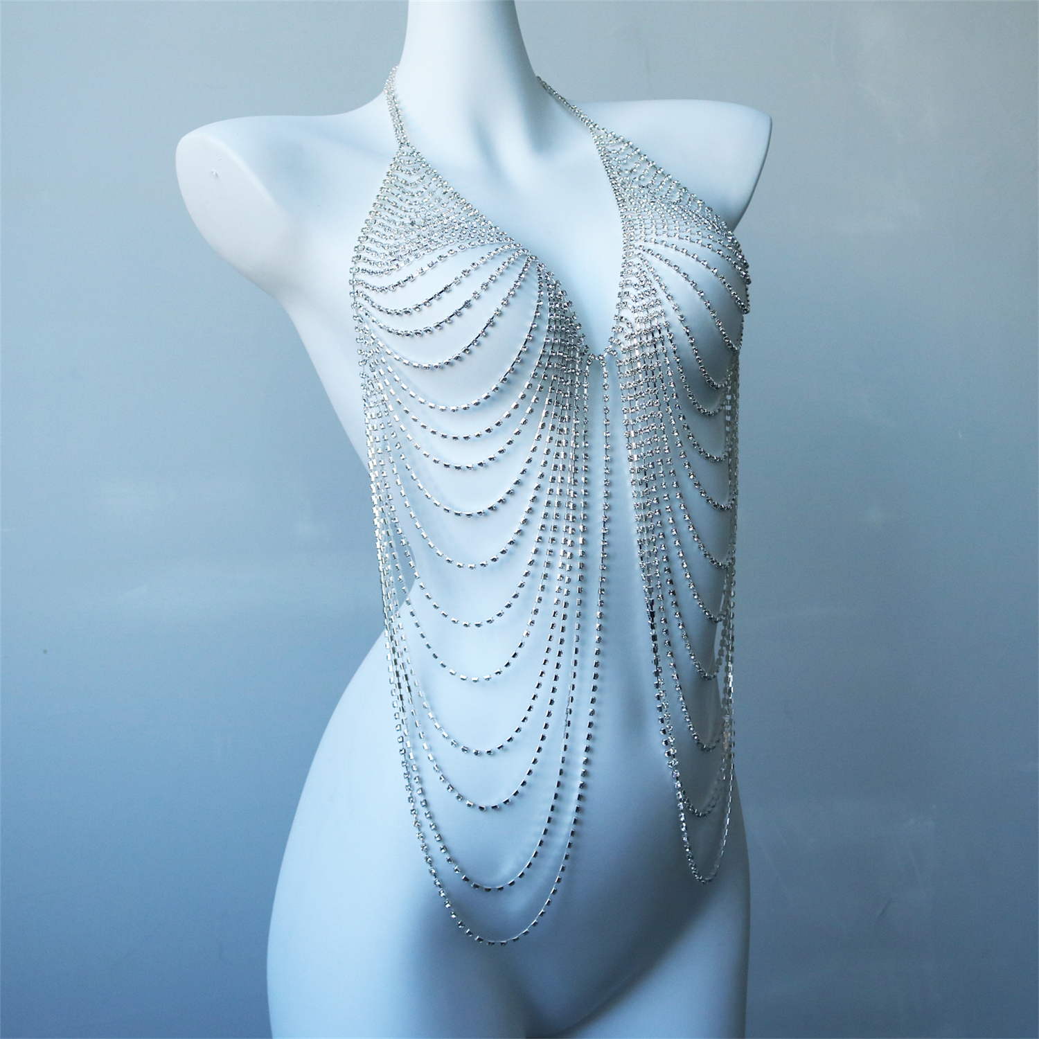 Women's Multi-Layer Chest Chai - Body Jewelry Bulk recensione e prezzo