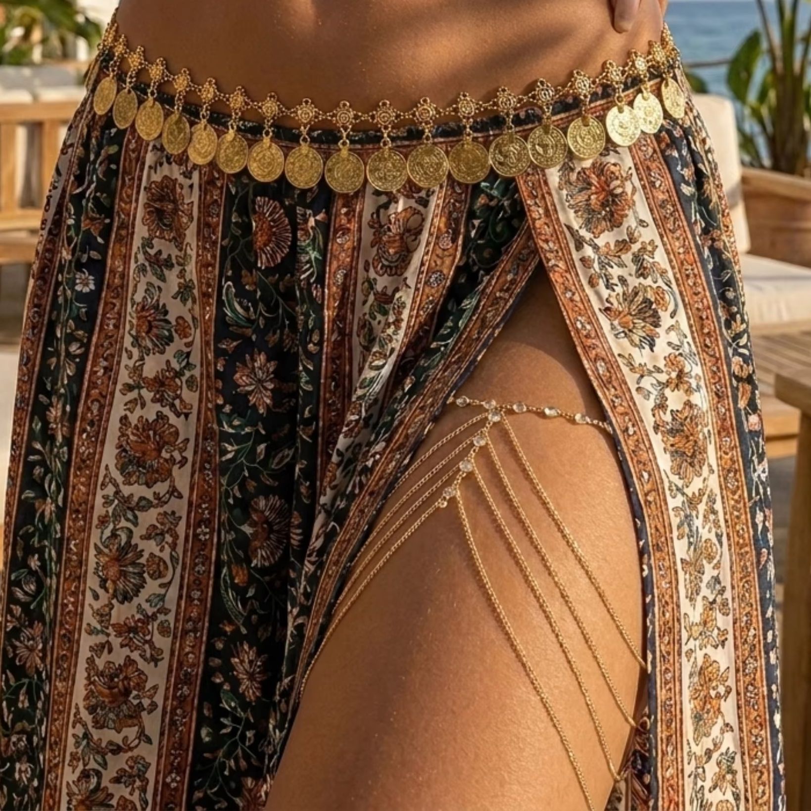 Sexy Crystal Bead Multilayer L - Body Jewelry Thigh Chain recensione e prezzo