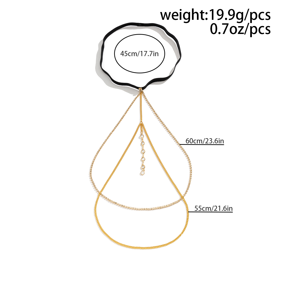 Sexy Shiny Crystal Multilayer  - Body Jewelry Thigh Chain recensione e prezzo