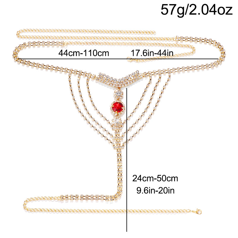 Crystal Rhinestone Body Chain  - Body Jewelry Bulk recensione e prezzo