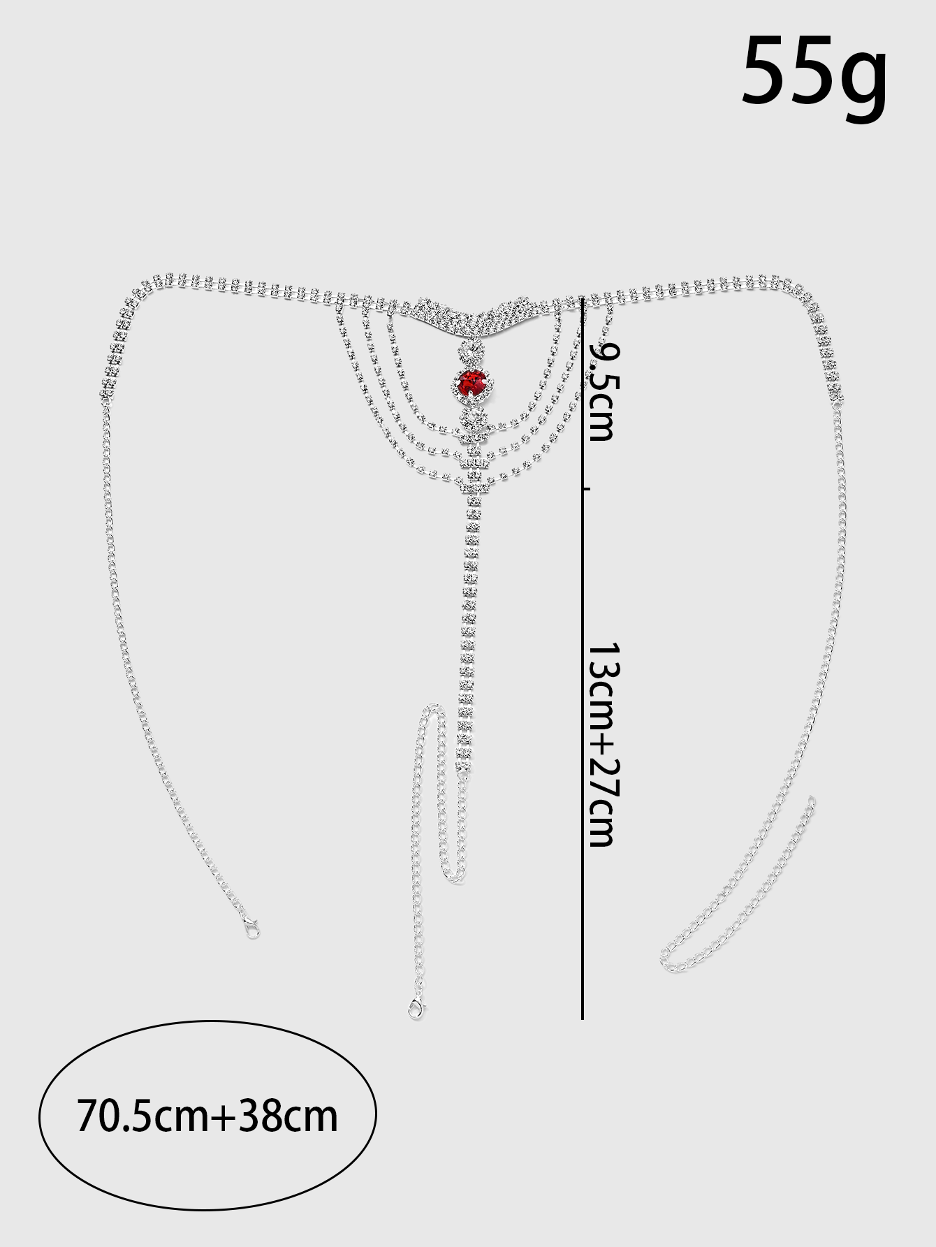 Crystal Rhinestone Body Chain  - Body Jewelry Bulk recensione e prezzo