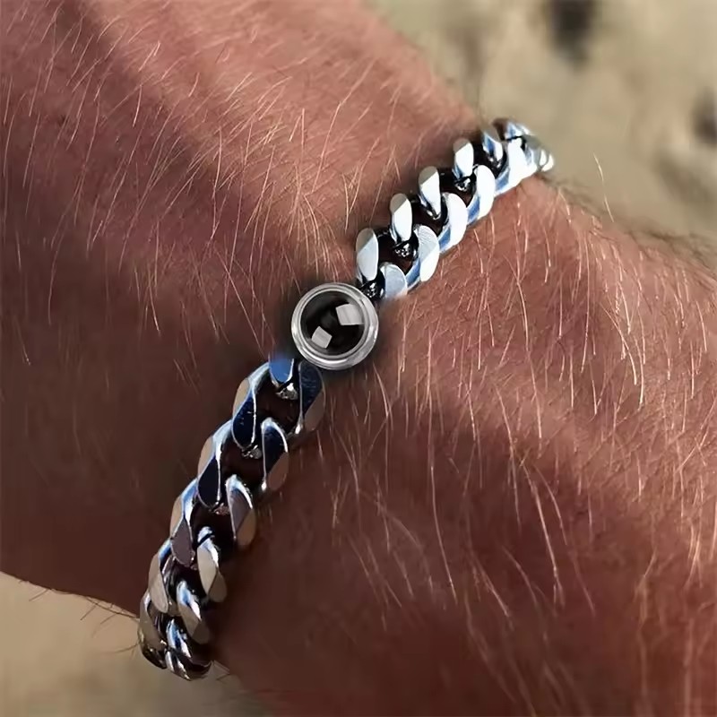 with Personalized Photo Projec - Body Jewelry Titanium recensione e prezzo