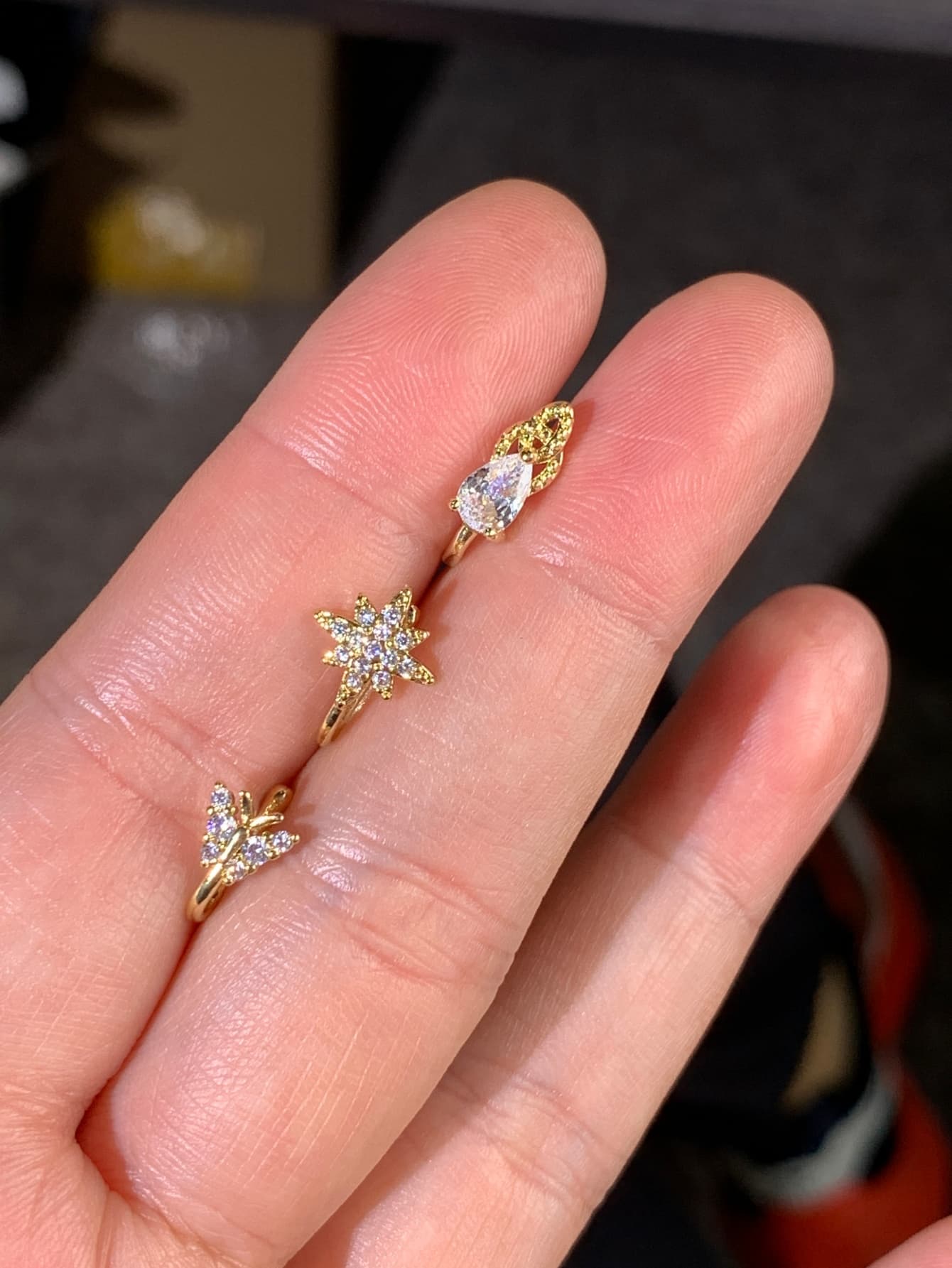 3-piece fashionable and elegan - Body Jewelry Nose Studs recensione e prezzo