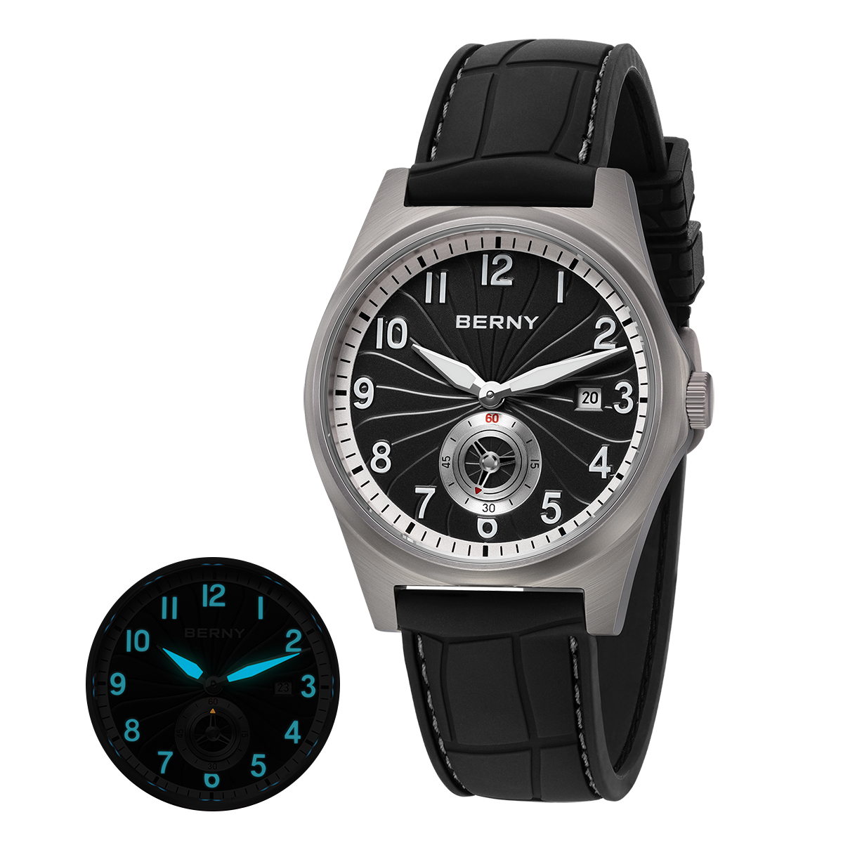 BERNY Men's Titanium Automatic - Body Jewelry Titanium recensione e prezzo