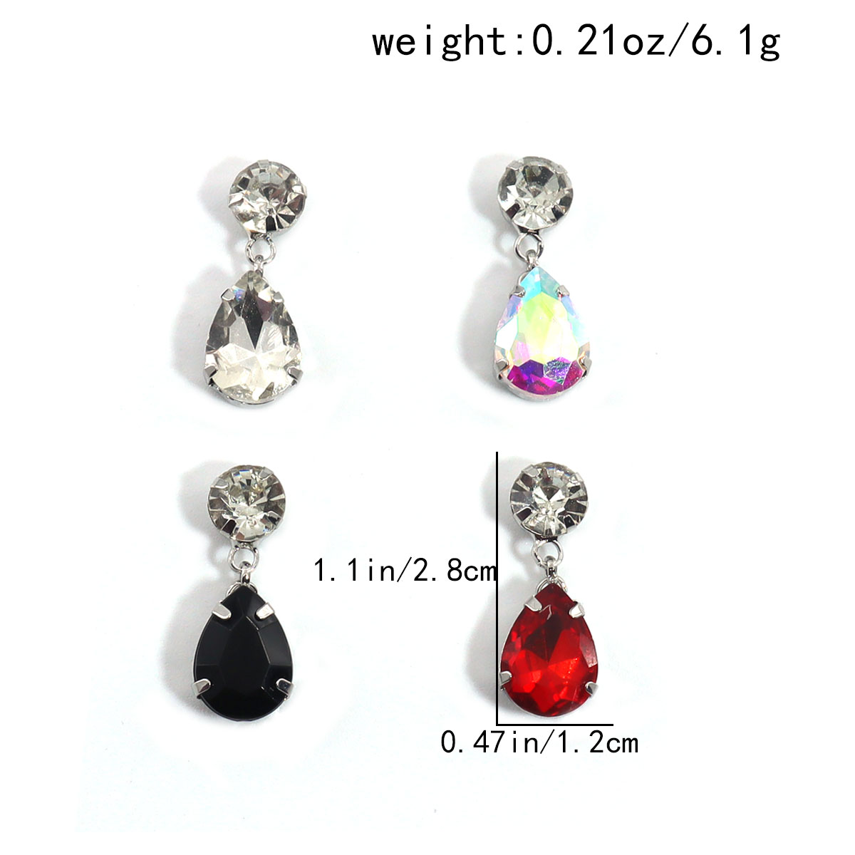 4 Pieces/Water Drop Type Belly - Body Jewelry Metal Types recensione e prezzo