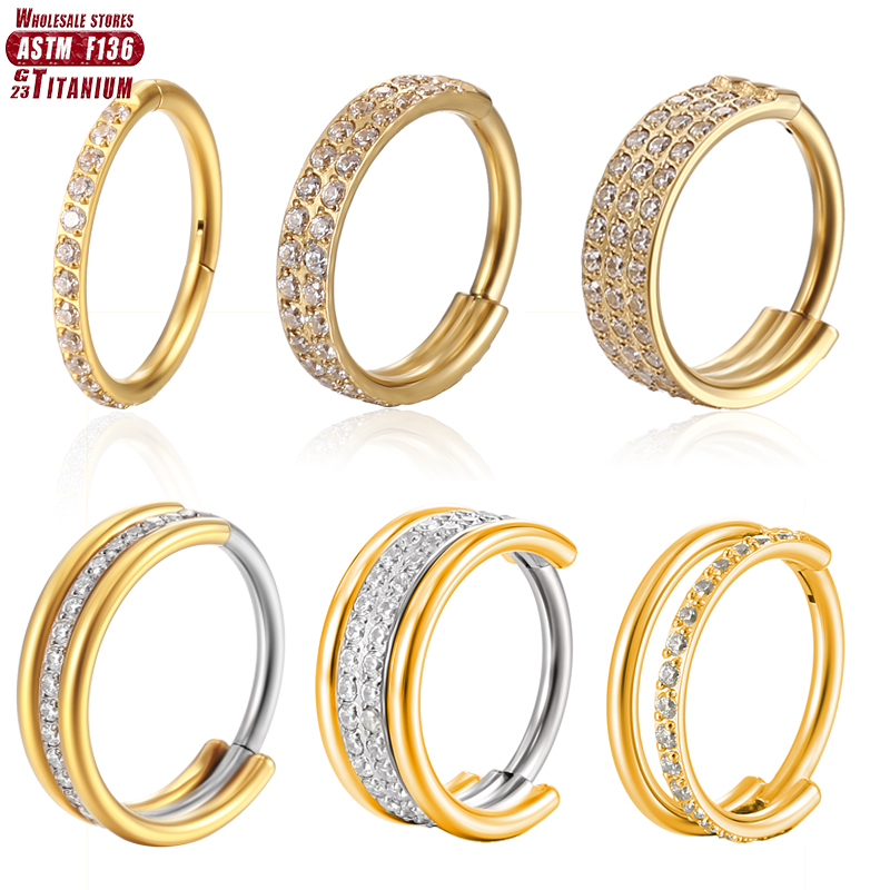 F136 Titanium Nose Ring Implan - Septum Clicker Ring recensione e prezzo