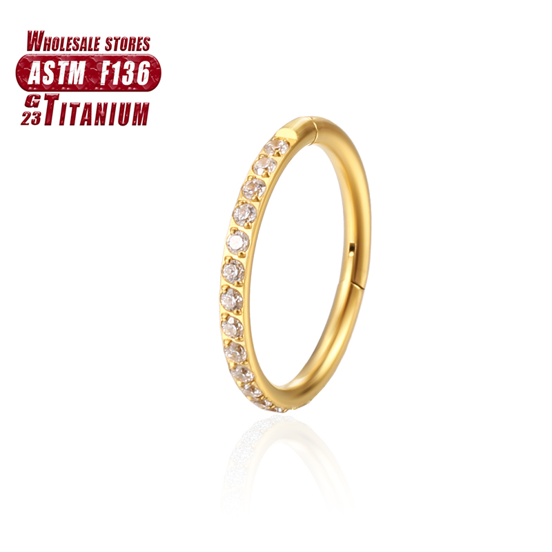F136 Titanium Nose Ring Implan - Septum Clicker Ring recensione e prezzo