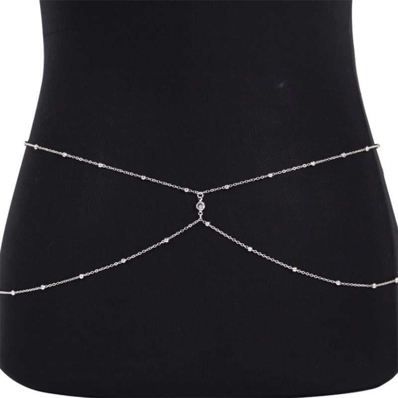 Clear Rhinestone Beaded Belly  - Body Jewelry Bulk recensione e prezzo