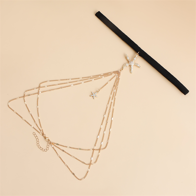 Boho Elastic Band Starfish Pea - Body Jewelry Thigh Chain recensione e prezzo