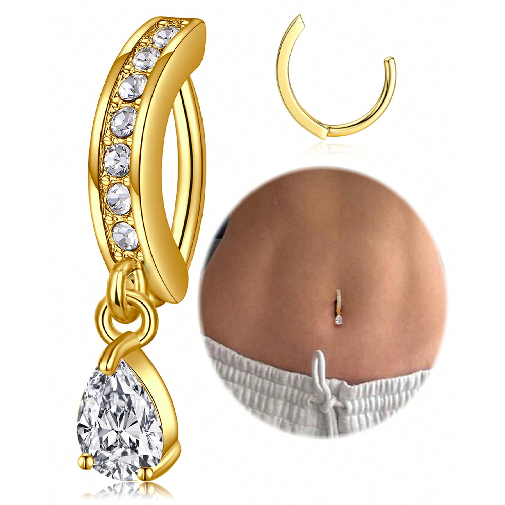 1PC 14G 10mm Belly Button Ring - Septum Clicker Ring recensione e prezzo