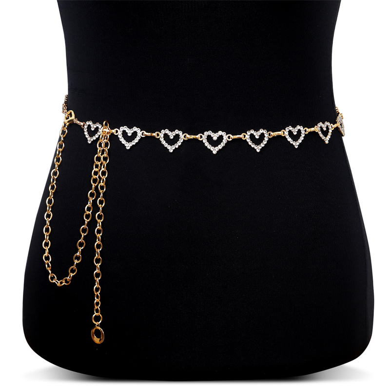 Fashion Rhinestone Heart Waist - Body Jewelry Bulk recensione e prezzo