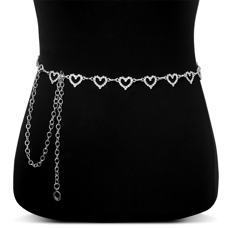 Fashion Rhinestone Heart Waist - Body Jewelry Bulk recensione e prezzo
