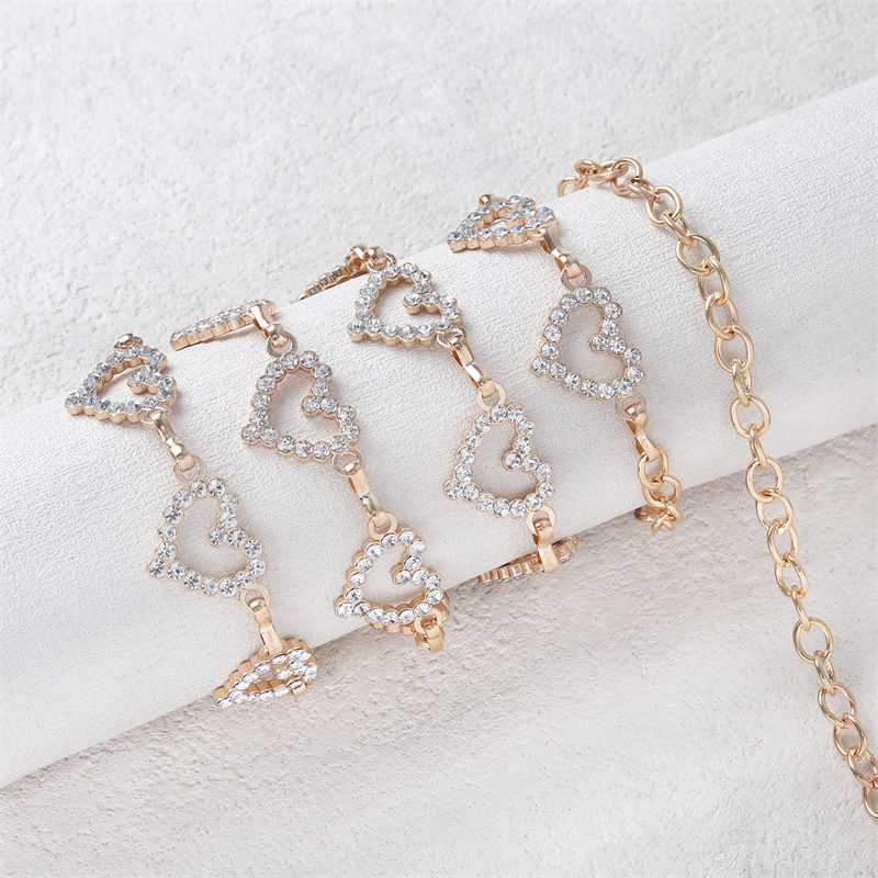 Fashion Rhinestone Heart Waist - Body Jewelry Bulk recensione e prezzo
