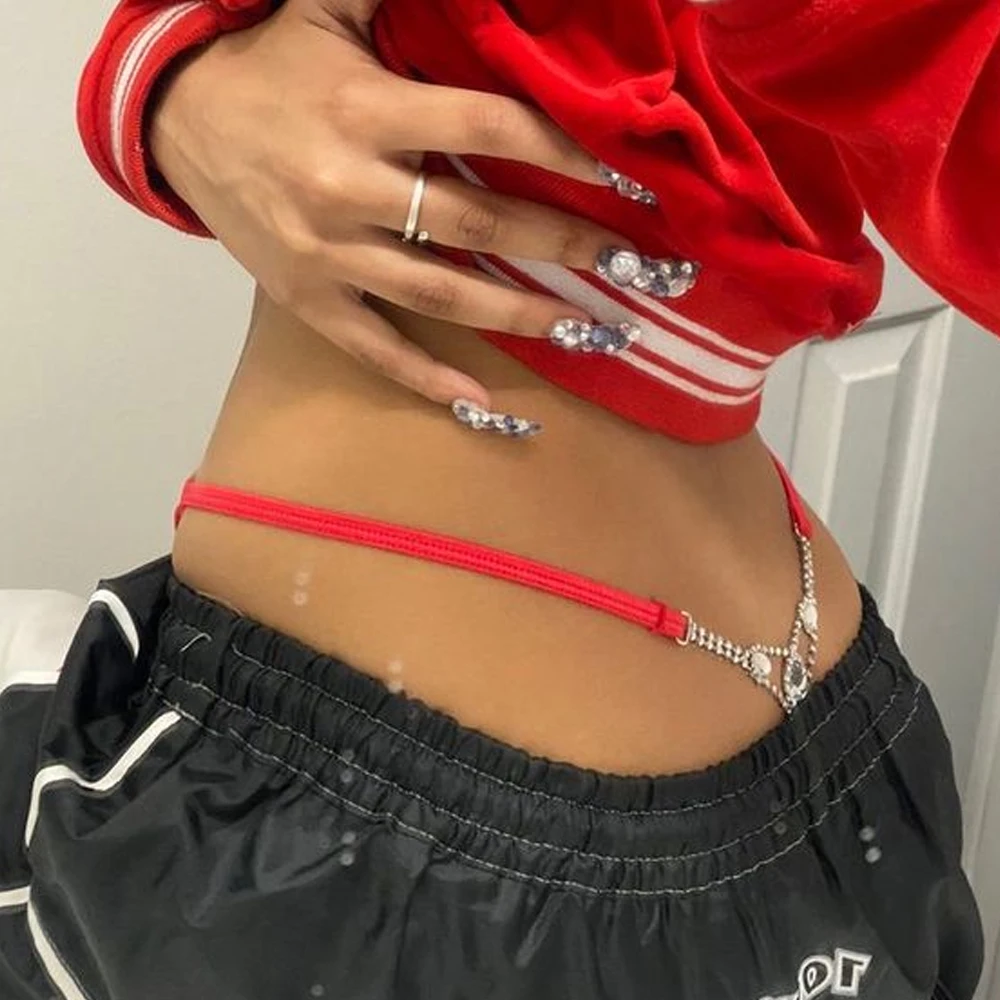 Sexy Round Rhinestone Thong Ad - Body Jewelry Bulk recensione e prezzo