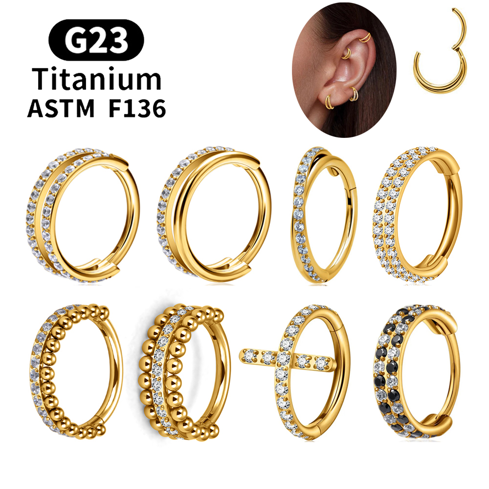 ASTM F136 Titanium Hinged Segm - Septum Clicker Ring recensione e prezzo