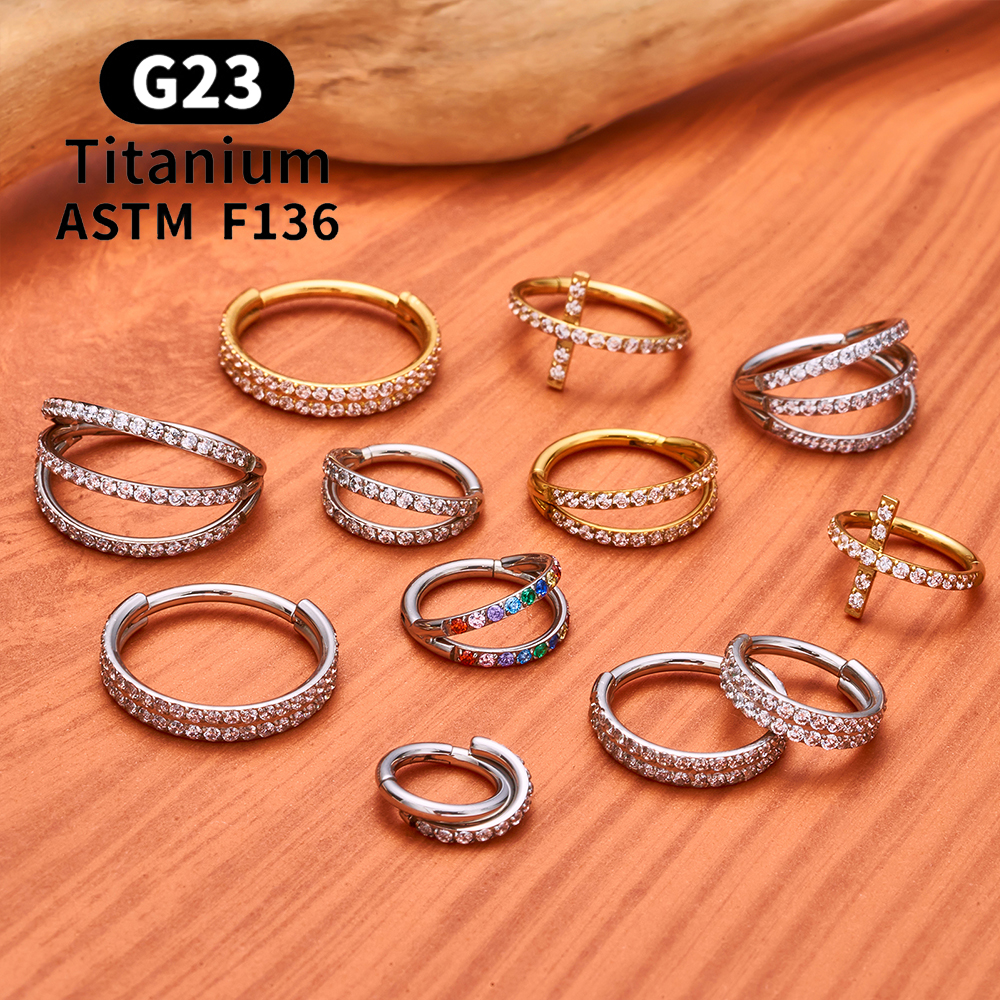ASTM F136 Titanium Hinged Segm - Septum Clicker Ring recensione e prezzo