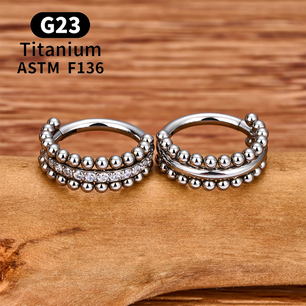 ASTM F136 Titanium Hinged Segm - Septum Clicker Ring recensione e prezzo