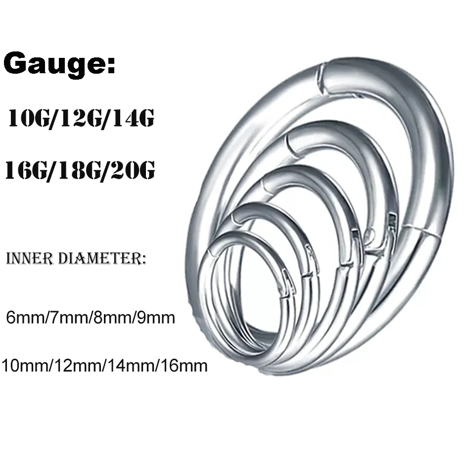 1PC G23 Titanium Hinged Segmen - Septum Clicker Ring recensione e prezzo