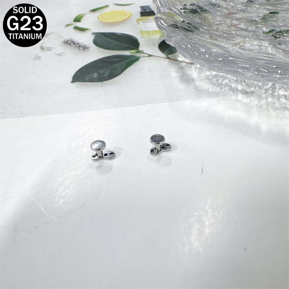 14G Round Disc Dermal Anchor T - Body Jewelry Titanium recensione e prezzo