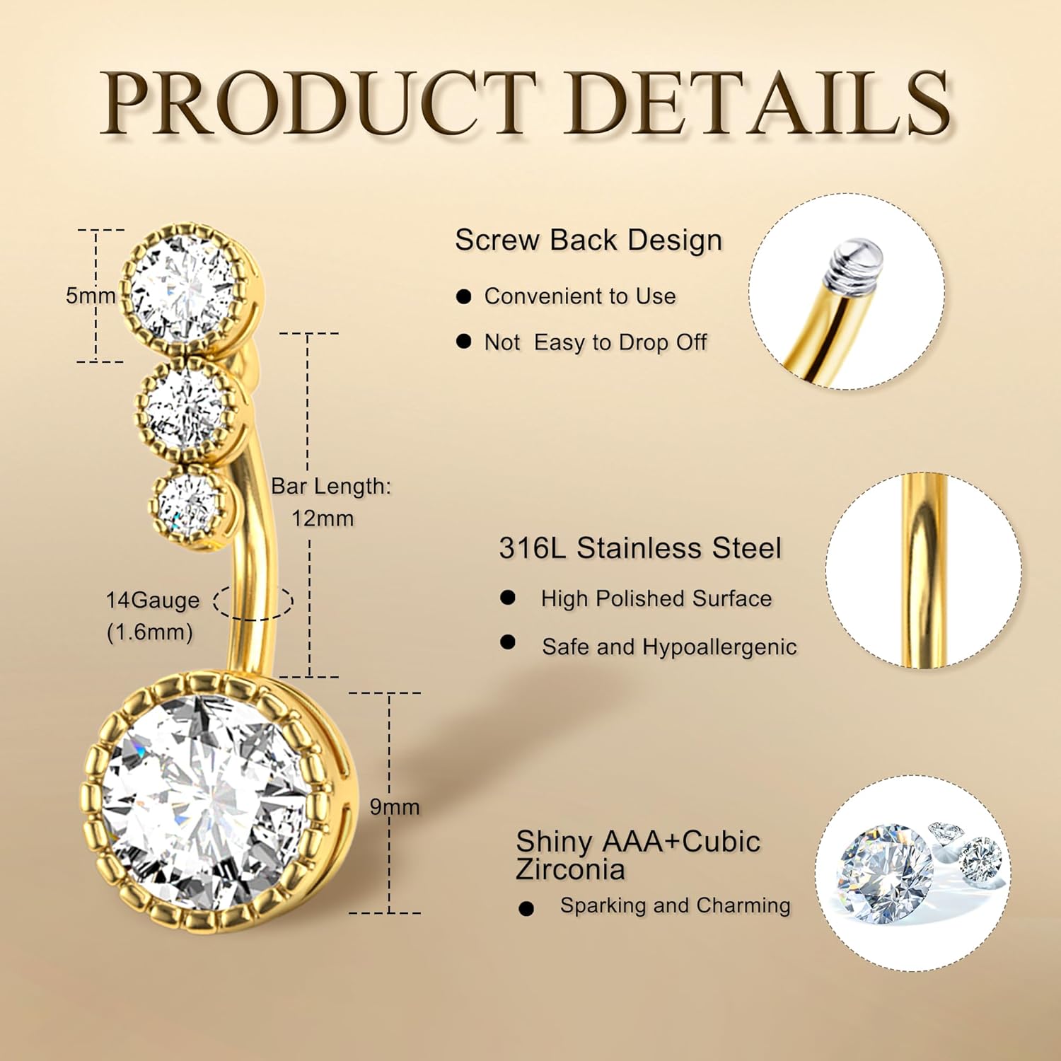 Drperfect 1Pc Belly Button Rin - Septum Clicker Ring recensione e prezzo