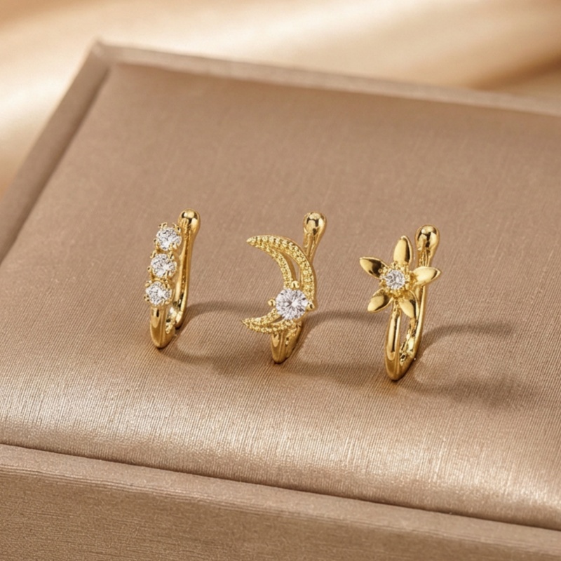 3-piece retro light luxury nos - Body Jewelry Nose Studs recensione e prezzo