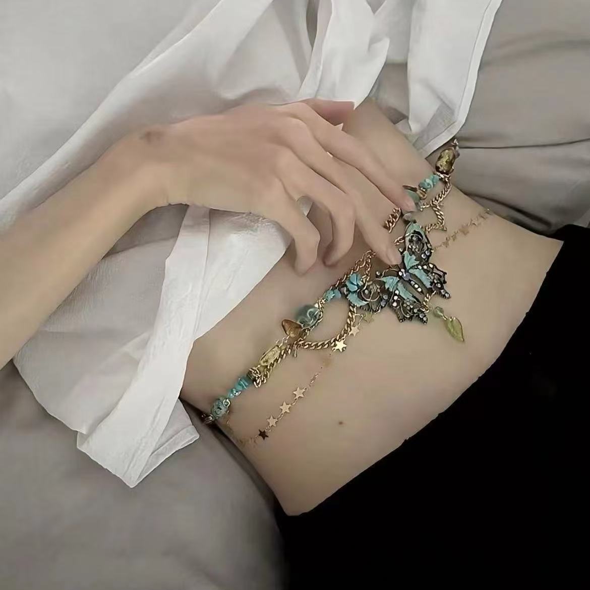 1 Piece Party Outfit Waist Cha - Body Jewelry Titanium recensione e prezzo