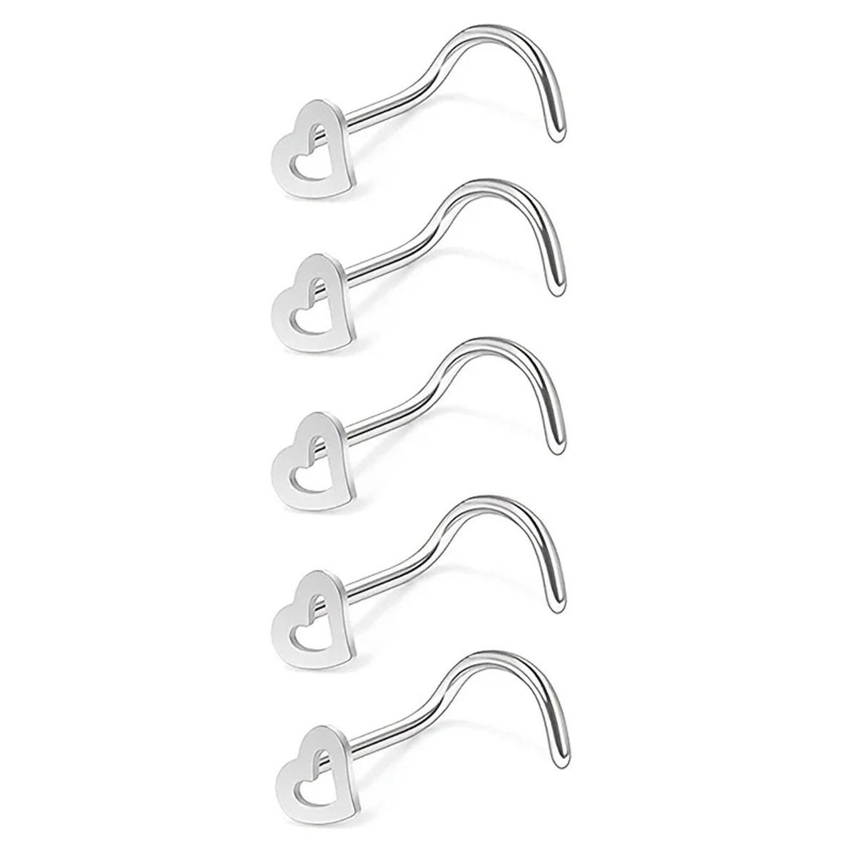 EVISPOL 5Pcs Fashion Hollow He - Body Jewelry Metal Types recensione e prezzo
