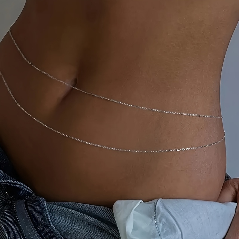 1Double-layer gold metal waist - Body Jewelry Bulk recensione e prezzo