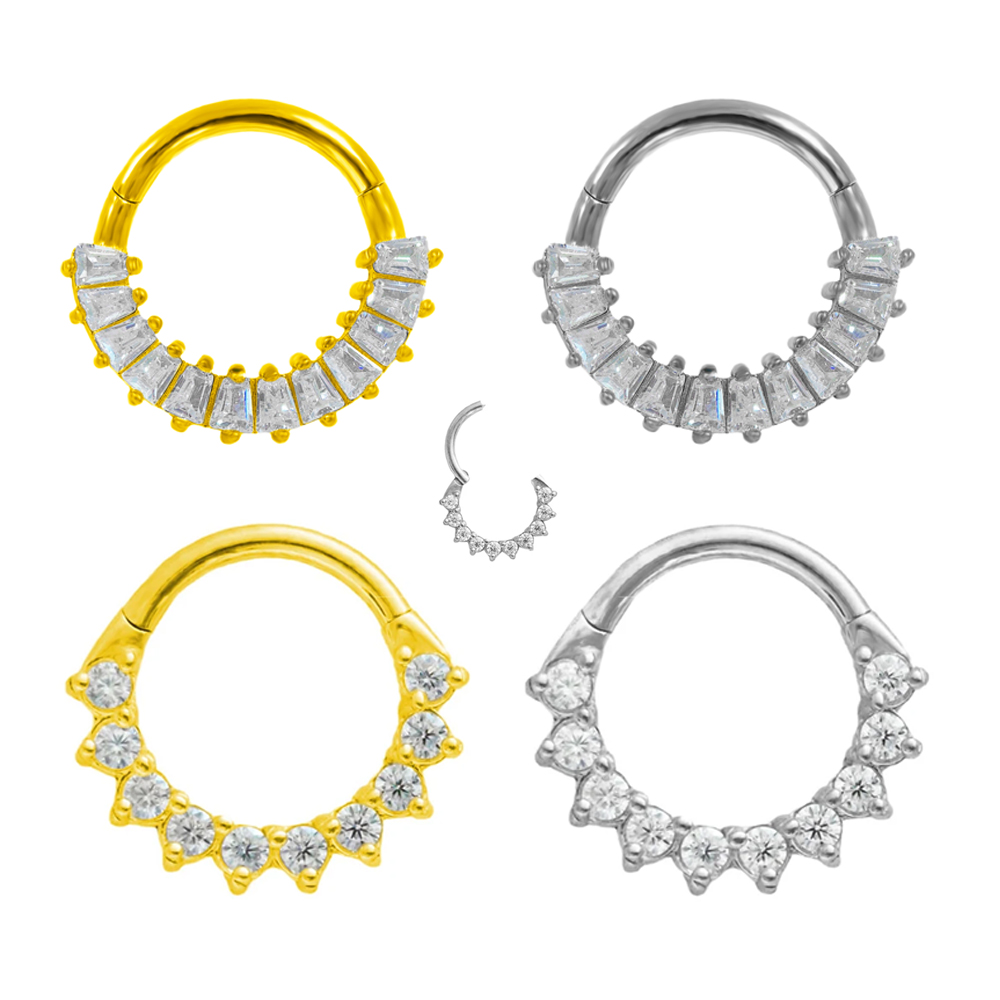 Trapezium CZ Septum 100%316L S - Septum Clicker Ring recensione e prezzo