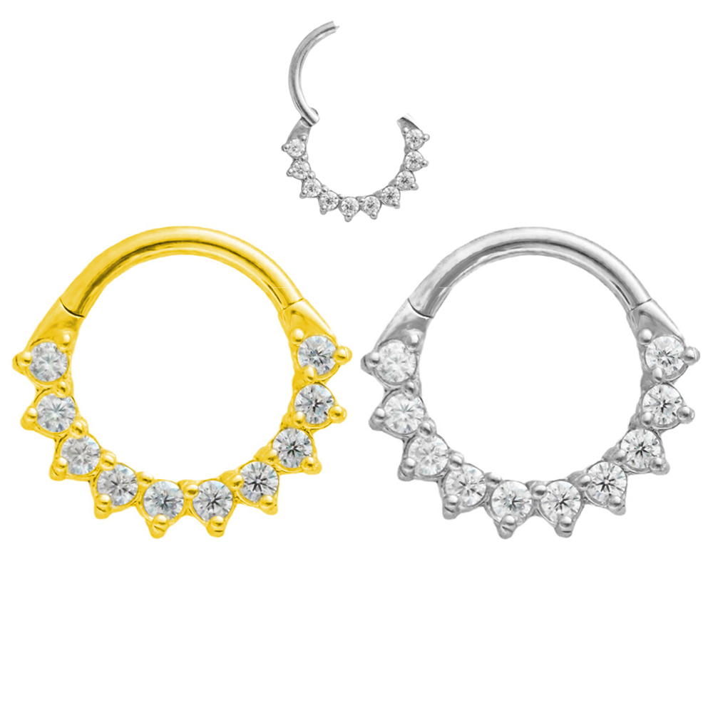 Trapezium CZ Septum 100%316L S - Septum Clicker Ring recensione e prezzo