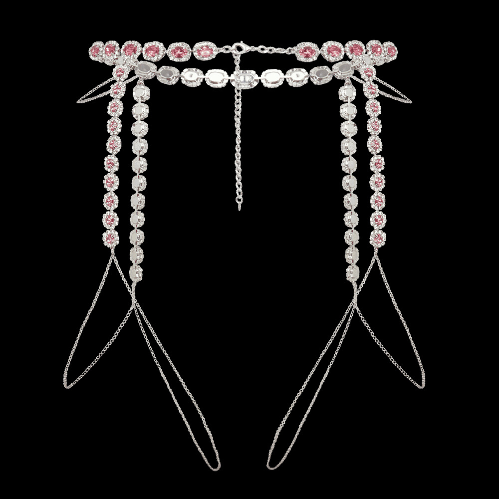 Stonefans Round Pink Thigh Cha - Body Jewelry Thigh Chain recensione e prezzo