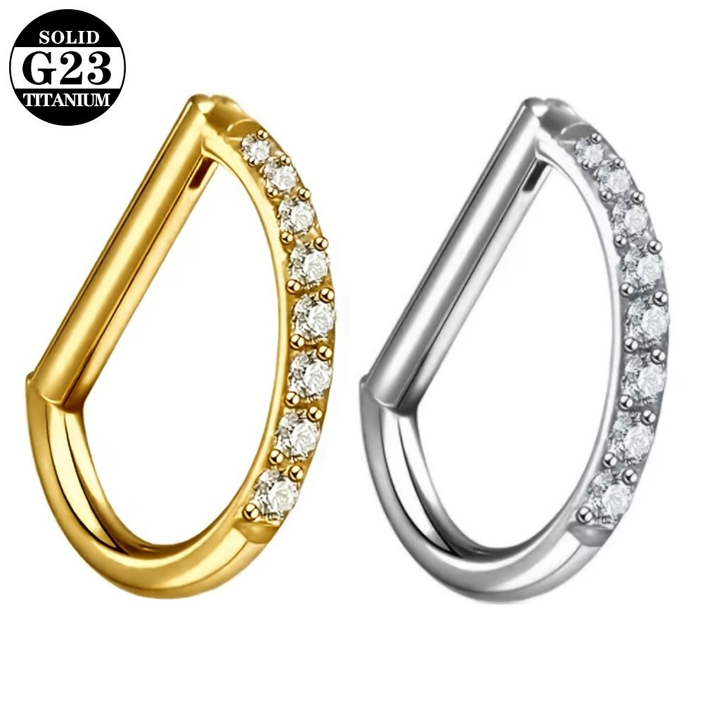 ASTM F136 Titanium Septum Ring - Septum Clicker Ring recensione e prezzo