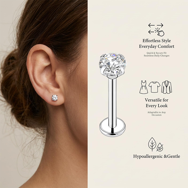 20G/18G/16G Surgical Stainless - Body Jewelry Nose Studs recensione e prezzo