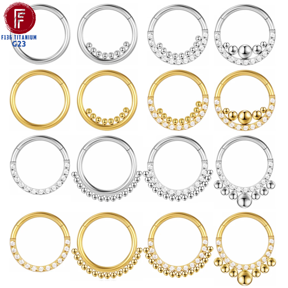 F136 Titanium Nose Piercing Hi - Septum Clicker Ring recensione e prezzo
