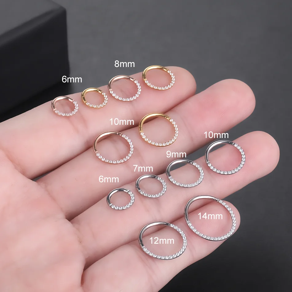 F136 Titanium Nose Piercing Hi - Septum Clicker Ring recensione e prezzo