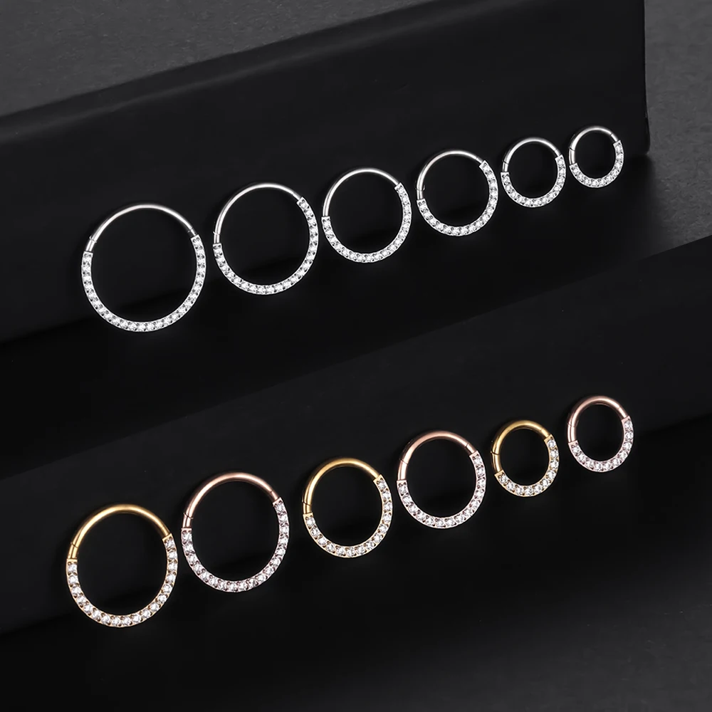 F136 Titanium Nose Piercing Hi - Septum Clicker Ring recensione e prezzo